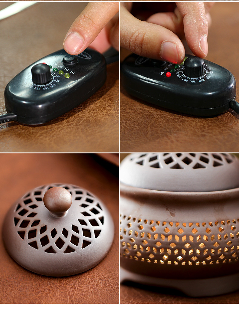 电子熏香炉 电子香薰炉家用室内电熏香炉定时调温电香炉沉香电熏炉熏