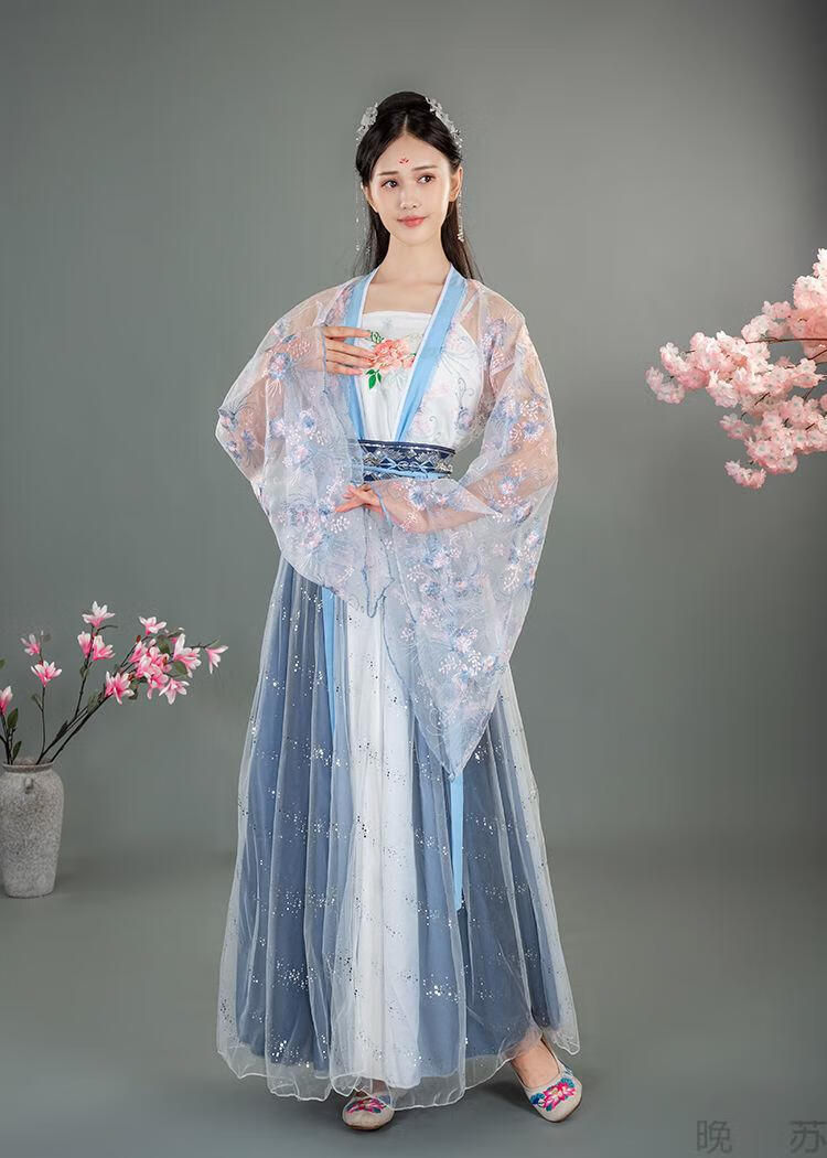 汉服女仙气古风古装衣服女仙女超仙套装齐胸襦裙大码成人汉服全套 款