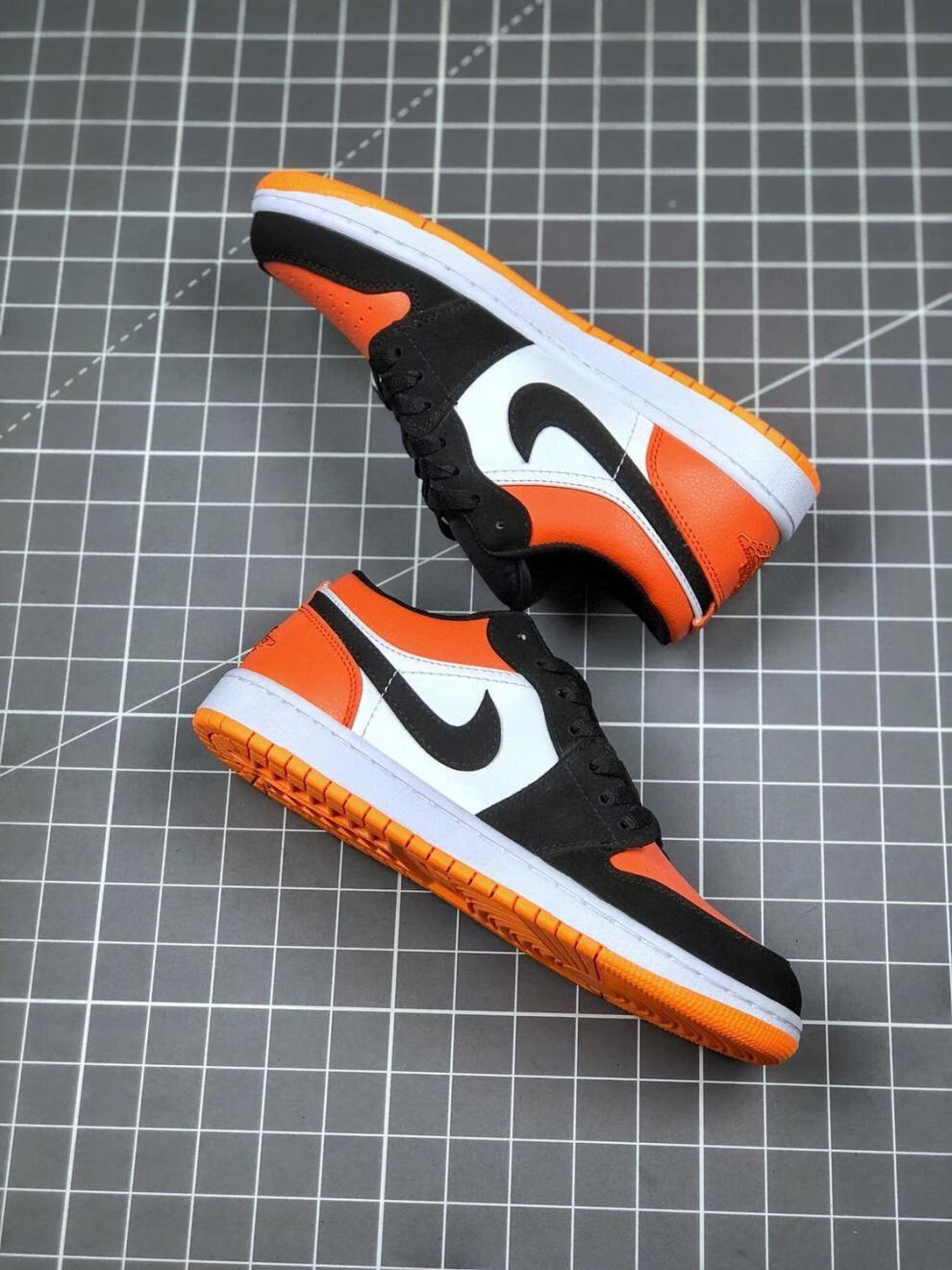 ir low黑橙小扣碎篮球鞋低帮板鞋运动鞋男女鞋553558-128lreydail