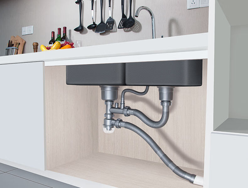 洗手盆下水管防臭下水器厨房不锈钢水槽下水器单槽双槽洗手盆洗菜盆下