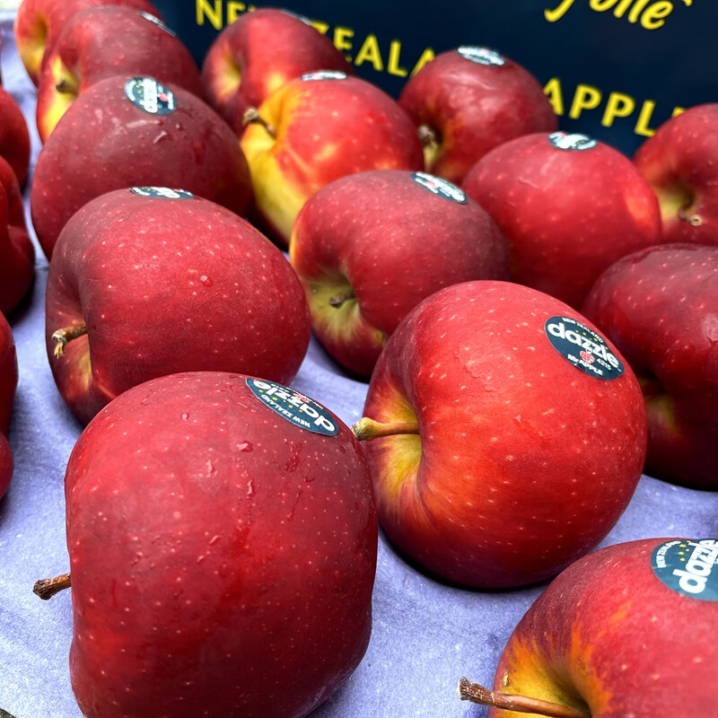 颜曼箐新西兰丹烁苹果王子铂爵苹果脆甜多汁当季孕妇水果70mm含75mm不