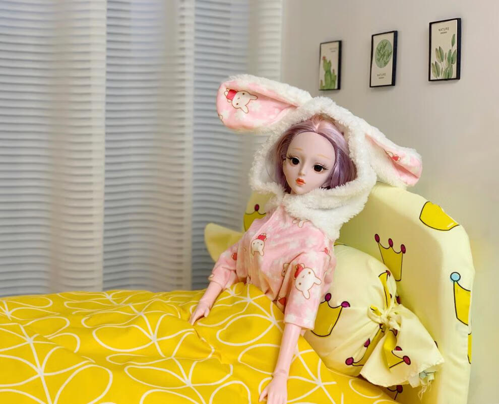 60厘米芭比娃娃的床必入娃床60cm德必胜超大号芭比六十厘米叶罗丽娃娃