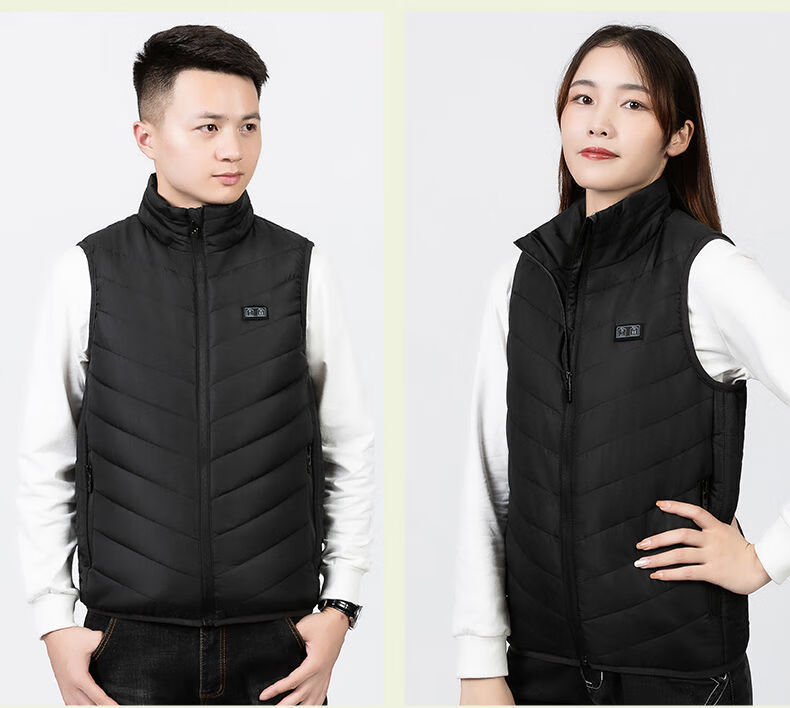 雪中飞智能恒温充电发热马甲秋冬保暖背心坎肩usb充电加热棉衣外套