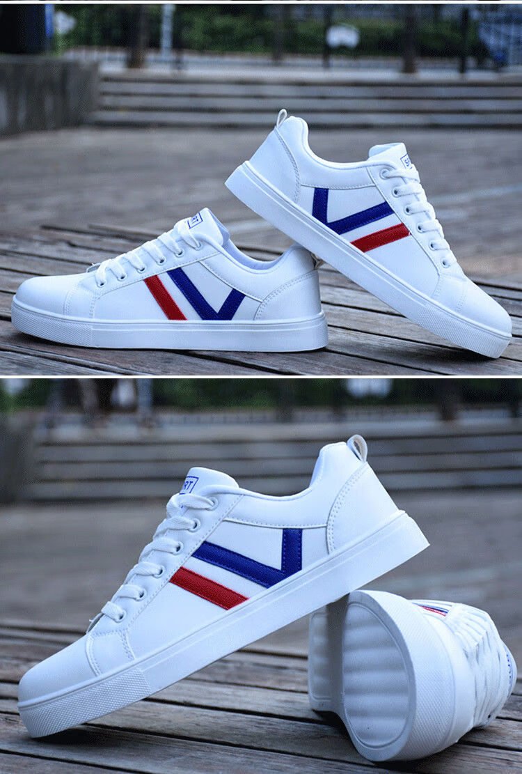 新品透气板鞋男鞋子男2021新款潮流百搭运动男鞋男士休闲学生小白鞋