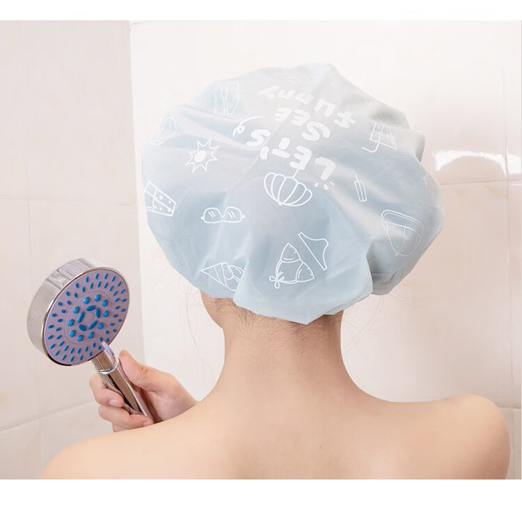 小米mi小米生态同款加厚浴室防水浴帽女士防水沐浴洗澡帽洗头帽防油烟