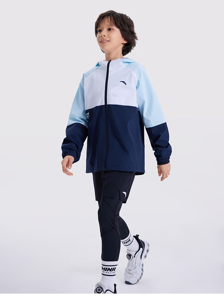 【中国天眼】夜闪科技安踏儿童外套男童2022秋季新款旗舰童装大童运动