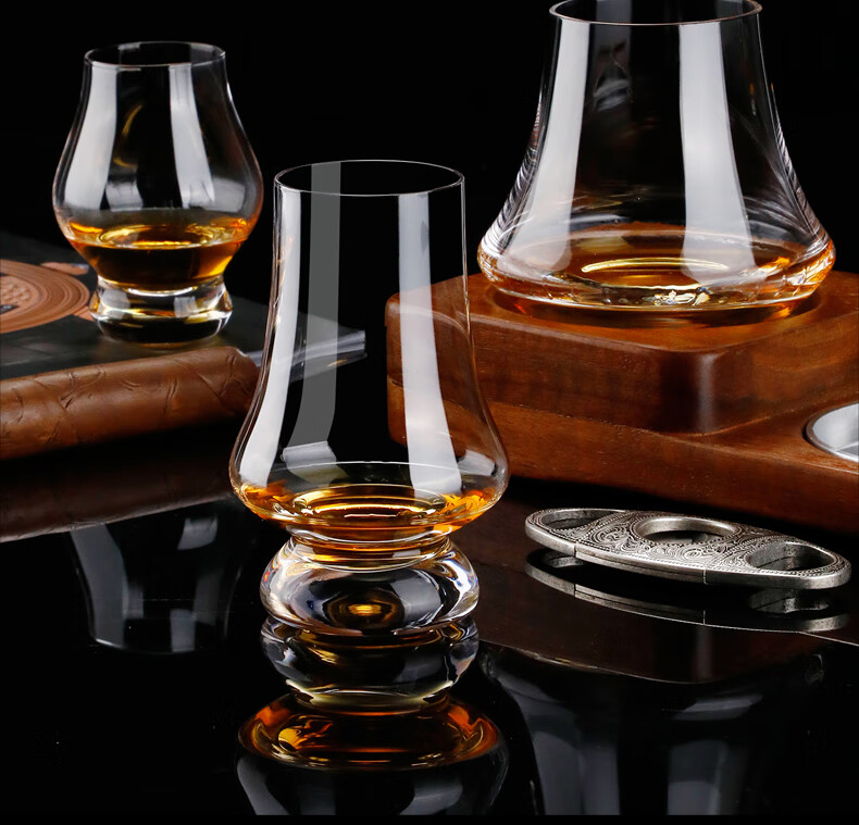 威士忌闻香杯威士忌品鉴杯创意酒杯烈酒杯水晶玻璃闻香杯欧式洋酒杯矮