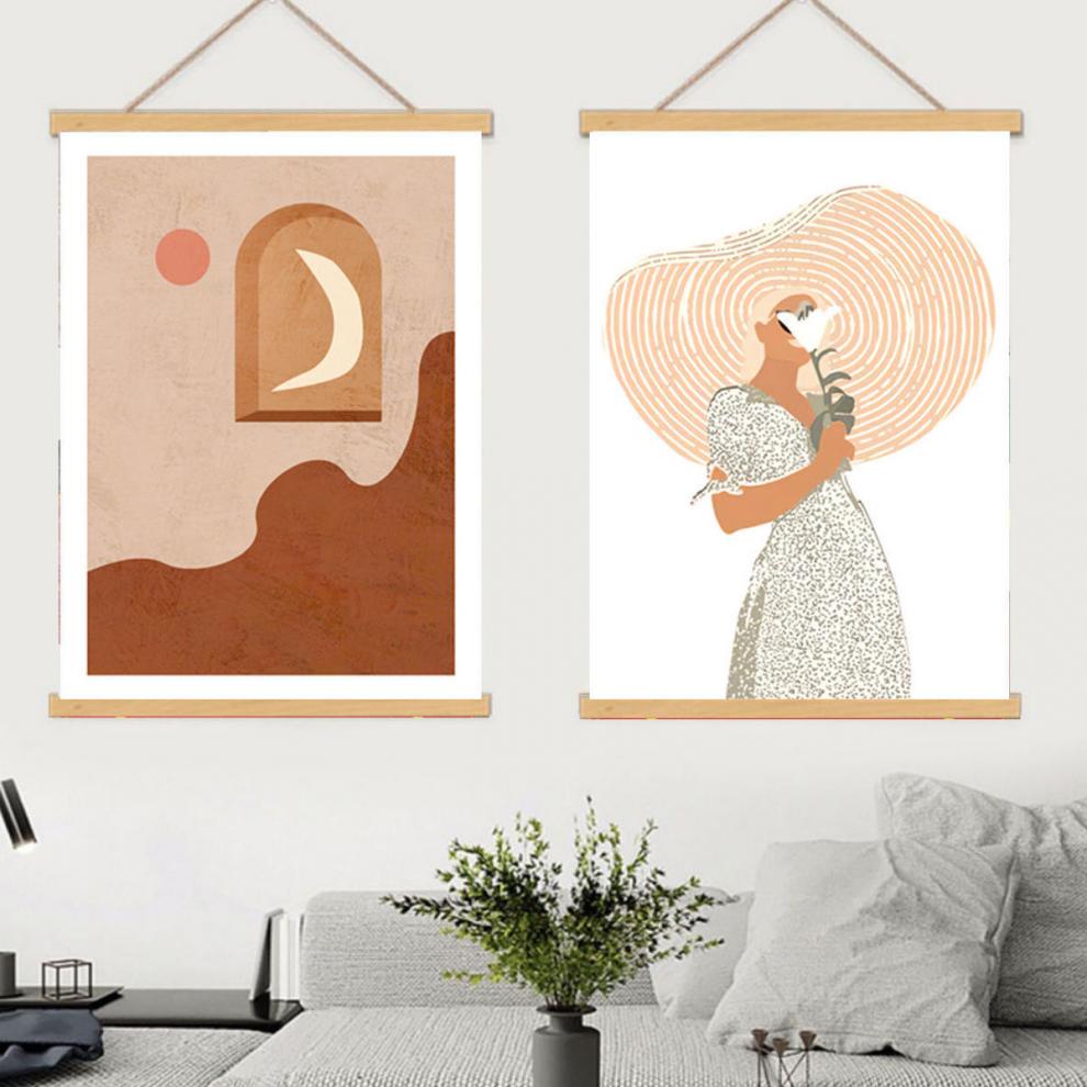 ins风挂毯画现代简约客厅餐厅电表箱挂画简约小清新免打孔b4款40cm宽