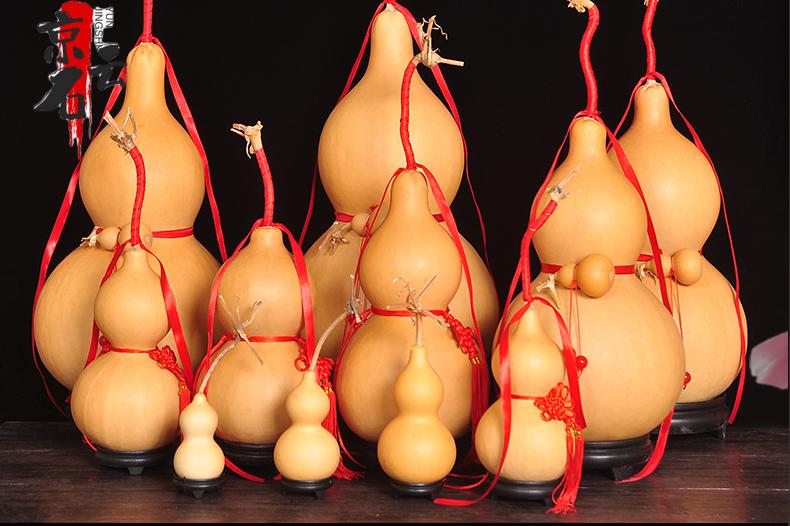 京石云天然葫芦大号家居葫芦摆件真葫芦挂件带龙头 26-30厘米形状好有