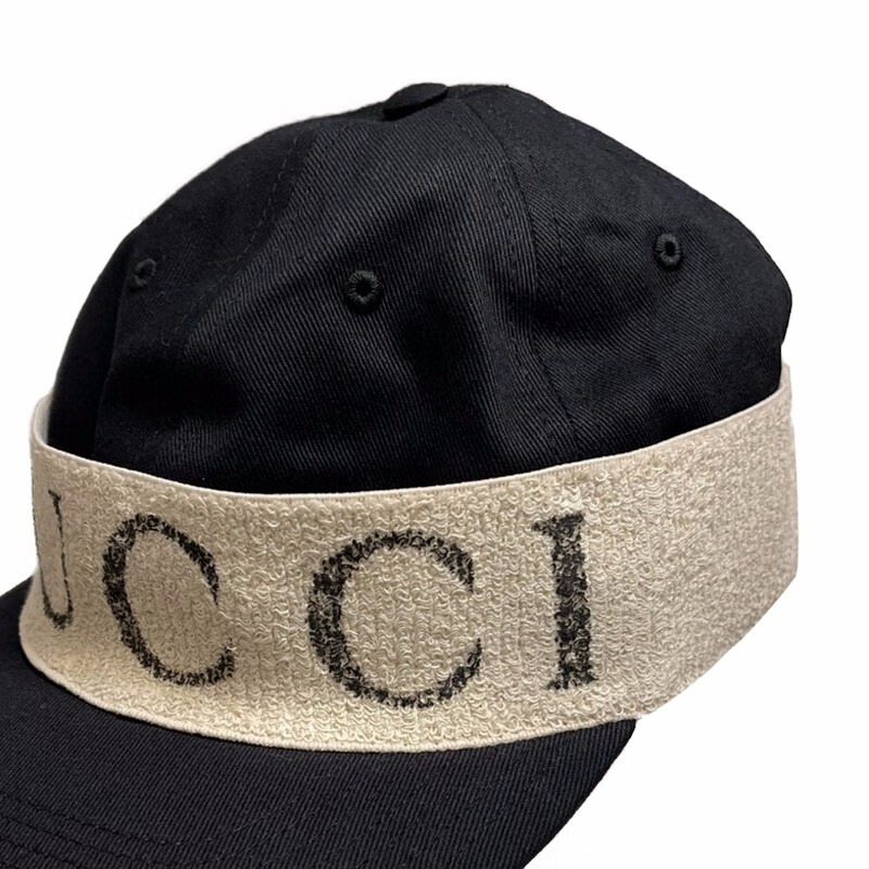 【精品】gucci 古驰 发带棒球帽 男女同款 ai 黑色 xl【图片 价格
