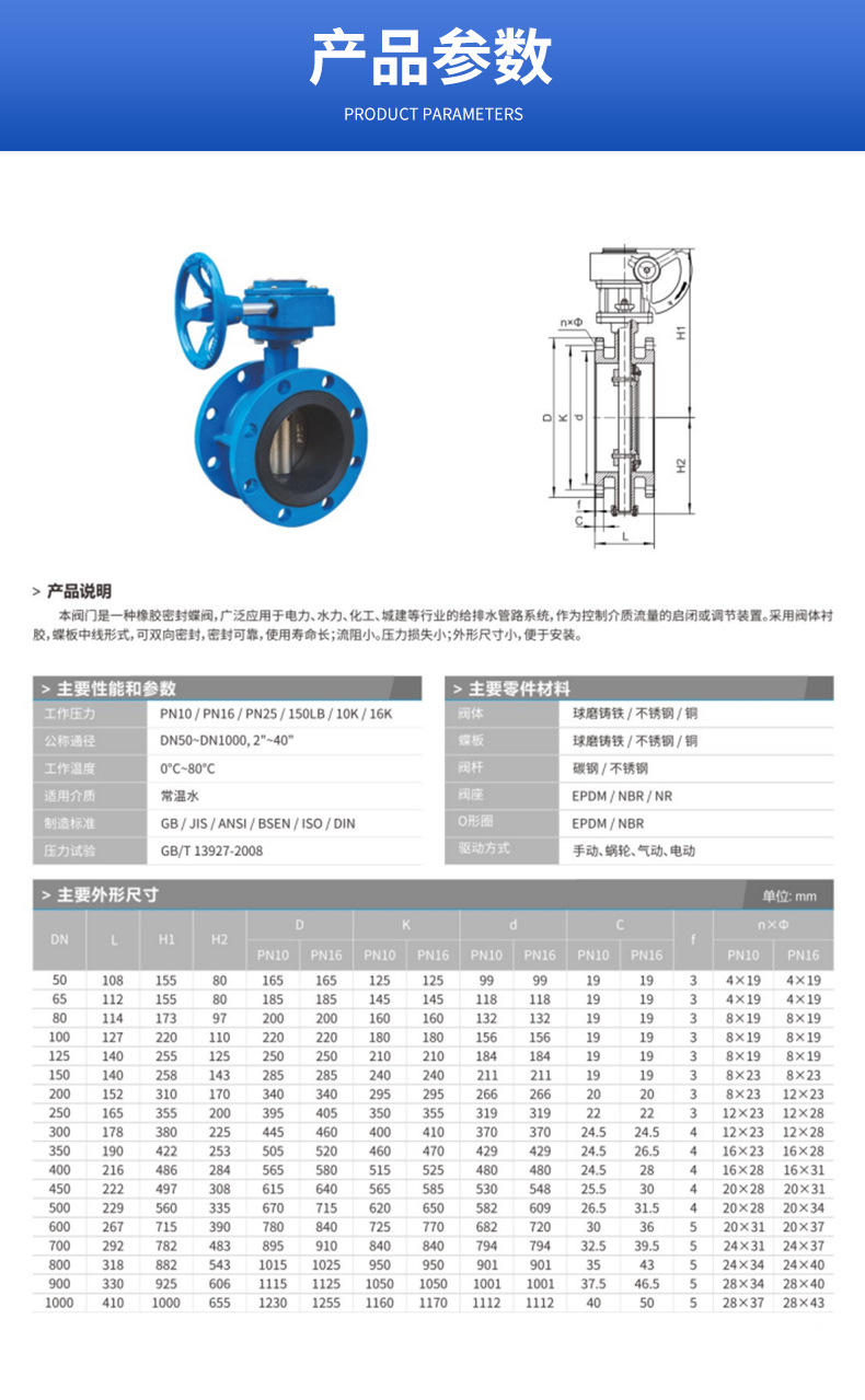 蝶阀图片规格型号图片