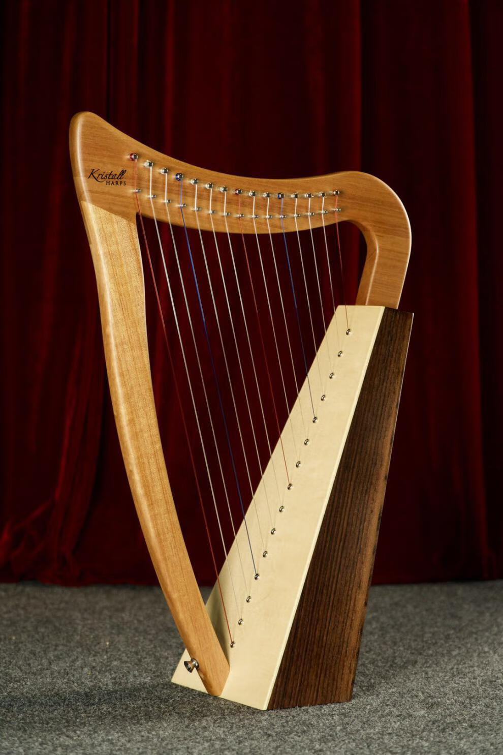 yama jia竖琴普及竖琴爱尔兰竖琴,乐器,小竖琴扮键竖琴 36弦仿古色