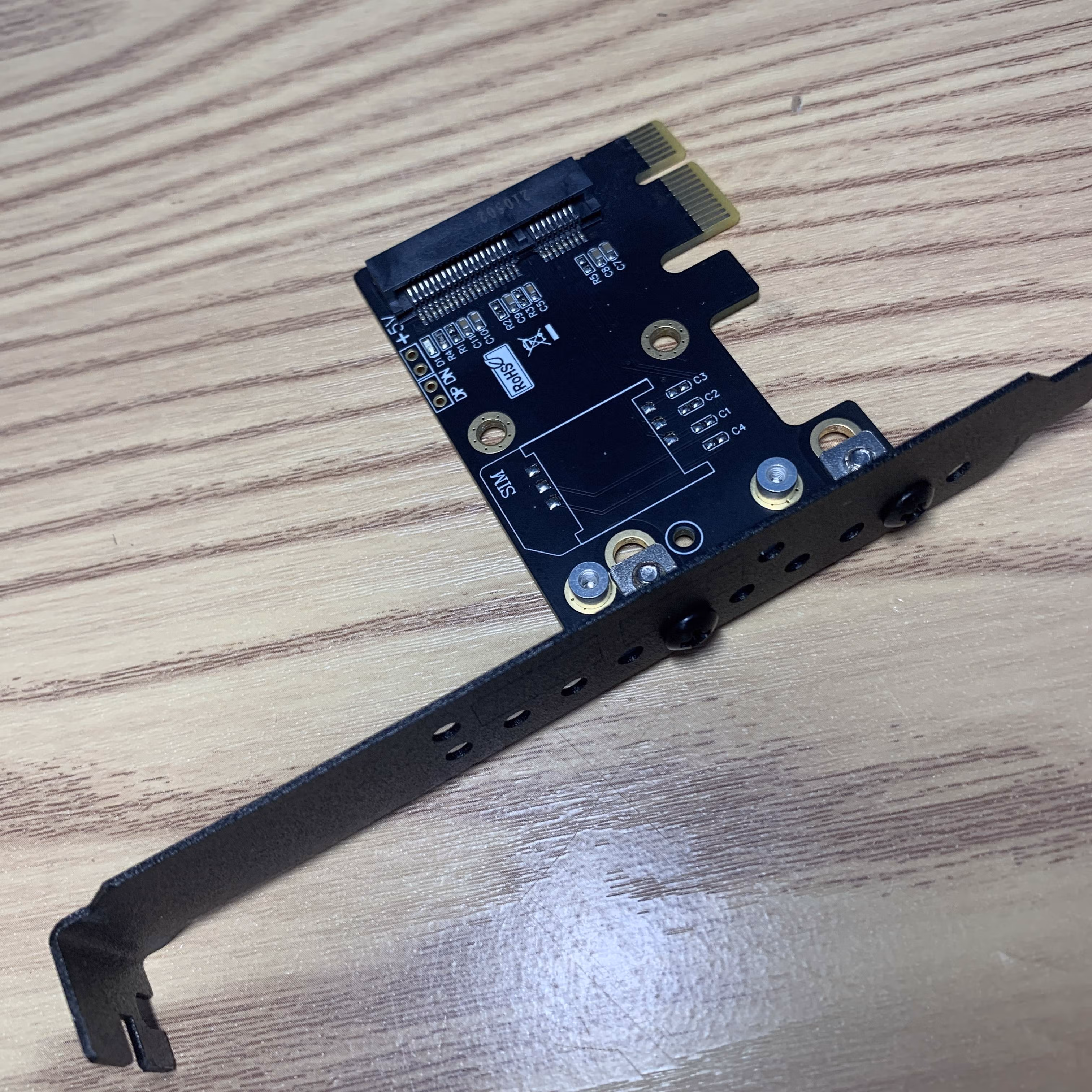 转ipcie x1 台式机 wifi无线上网卡ax200转接卡 jhh mini pcie转x1