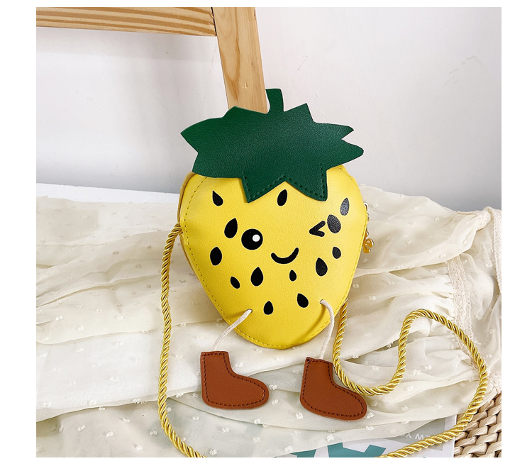 儿童包包2021新款草莓韩版百搭小女孩单肩包时尚公主包女童斜挎包7253