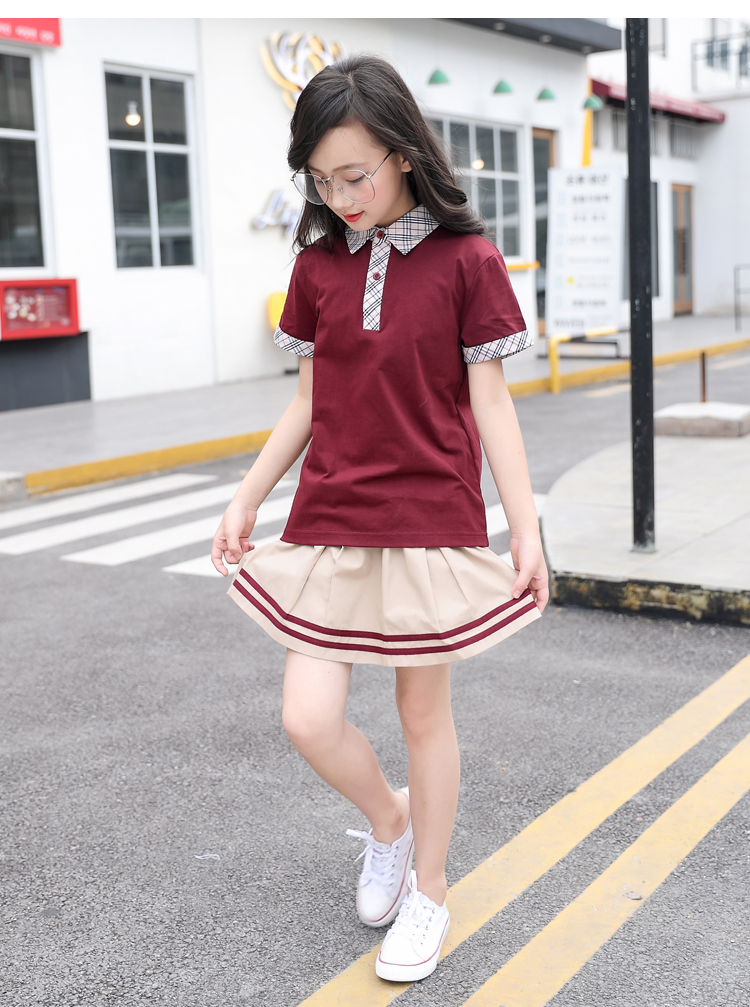 咕咕爱珠海小学生校服香洲区统一校服套装夏装短款套装长款秋冬季外套