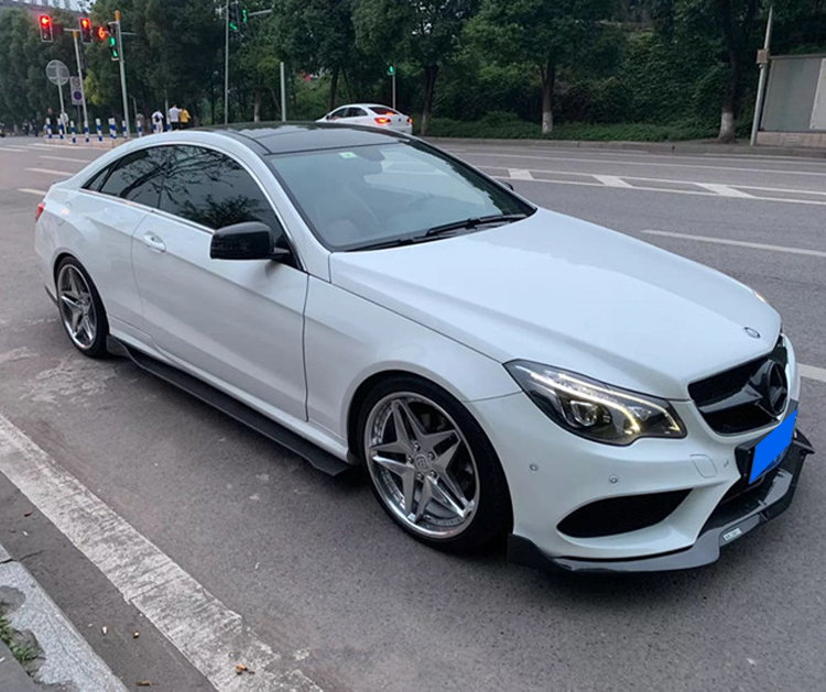 适用于w207奔驰e级ecoupe改装碳纤维小包围前唇前铲侧裙后唇尾翼刀锋