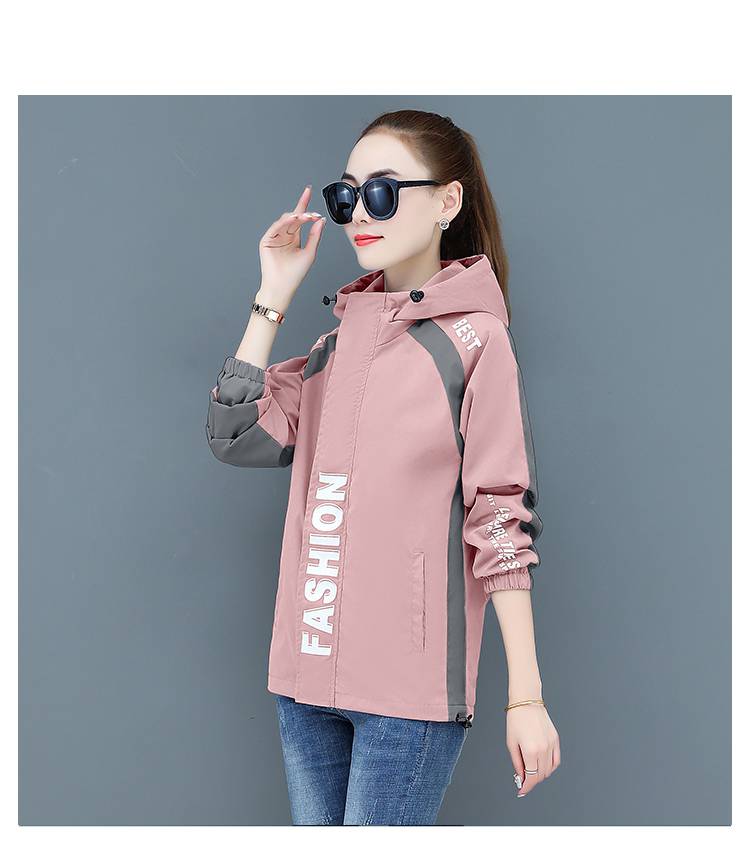 富贵鸟2021女士短年早春新款休闲春秋工装百搭潮夹克运动冲锋衣女式