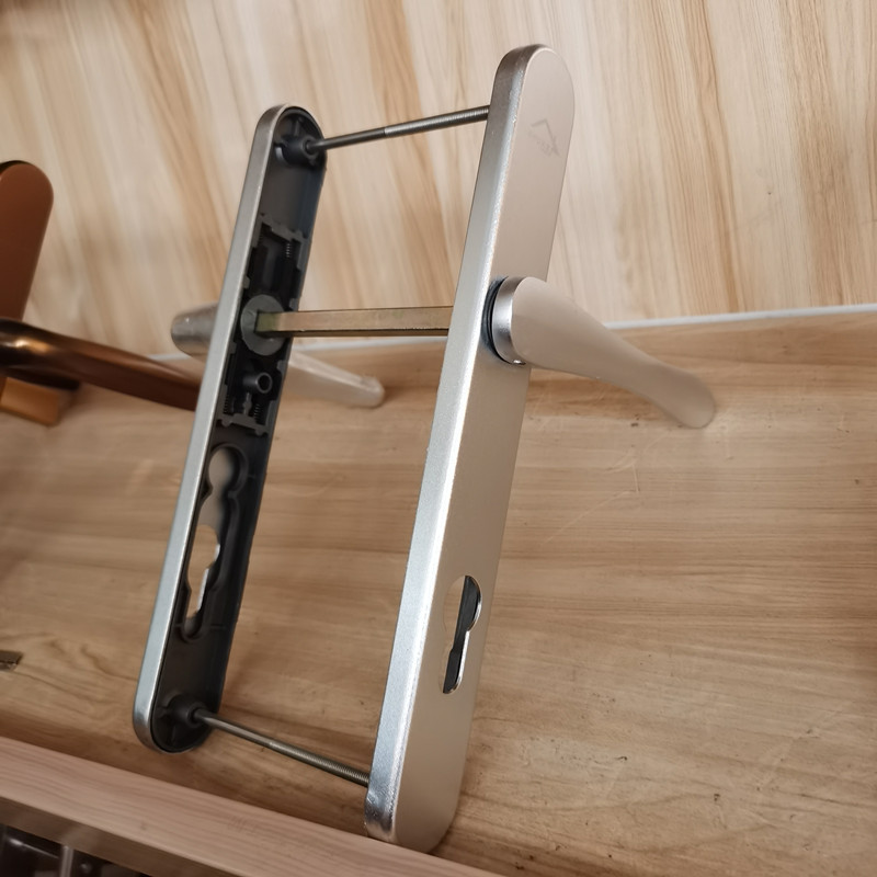 hopo门把手hopo好博门锁把手断桥铝平开门对开门执手92双高高低门锁