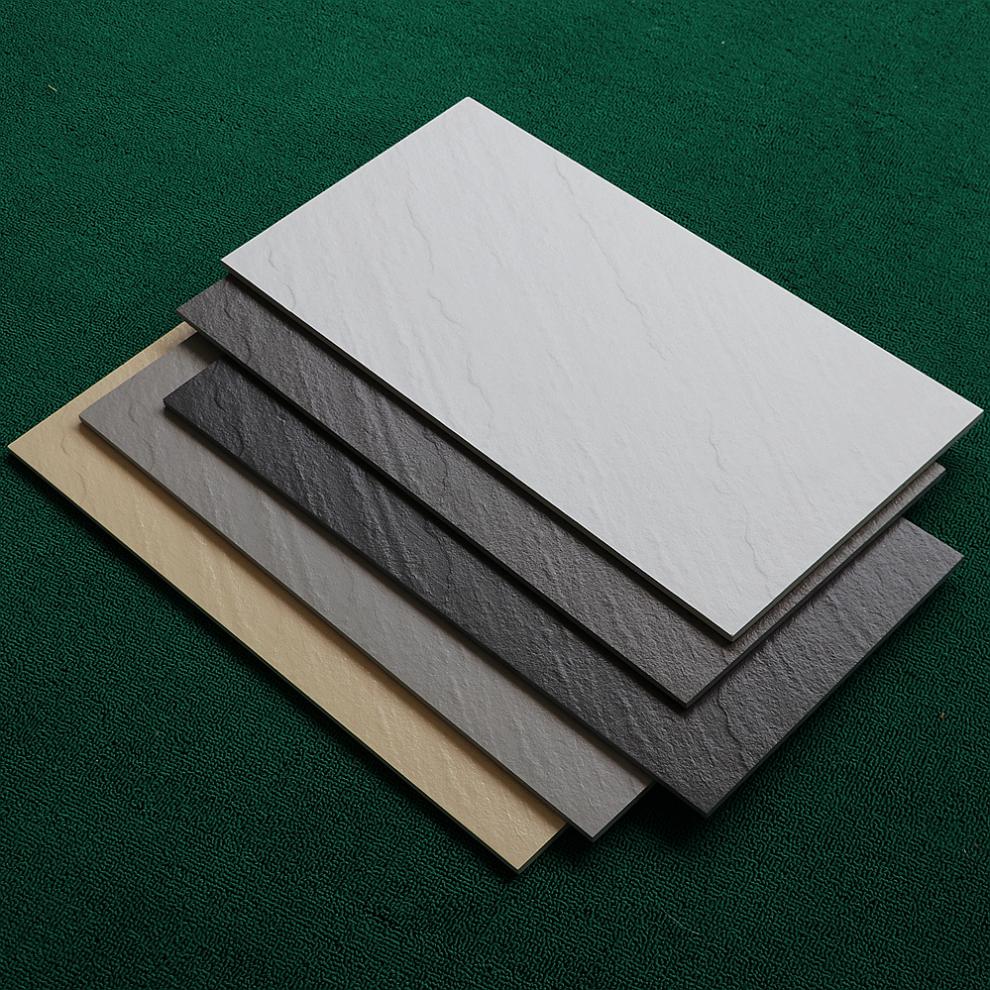 家装沙岩墙砖300x600瓷砖厨房卫生间阳台灰色板岩墙砖麻面仿古砖 沙岩