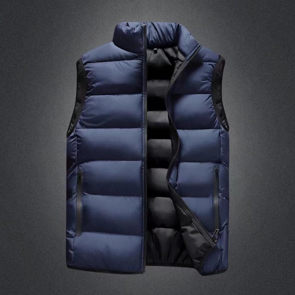 彬述国潮男装联名男士马甲秋冬季加厚保暖潮流帅气韩版休闲外穿棉坎肩