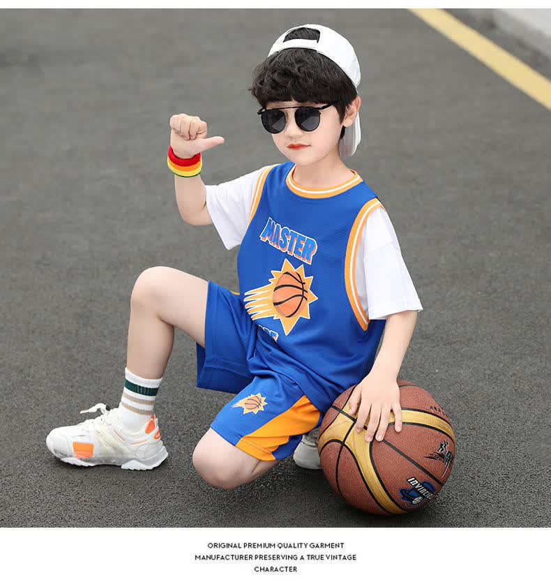新款高品质儿童篮球服套装童装男童篮球服夏季儿童速干套装短袖帅气