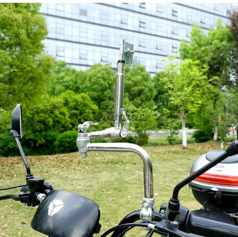 2022新款电动车支撑伞架电动车雨伞支架电瓶车婴儿车自行车支撑架固定
