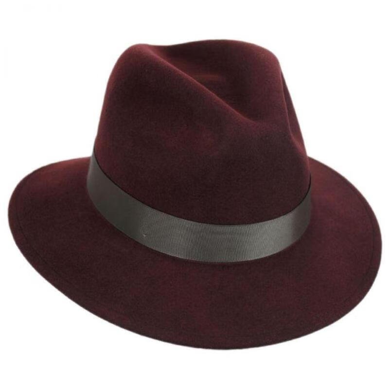 betmarnewyork女士帽子礼帽毛毡帽宽檐帽百搭纯羊毛123117bjmaym5658