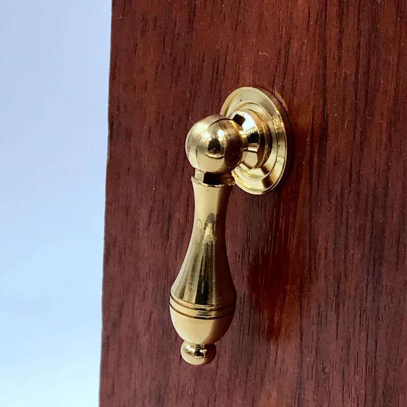 新中式铜小拉手古典红木家具橱柜书衣柜门抽屉全铜把手配件小号古铜色