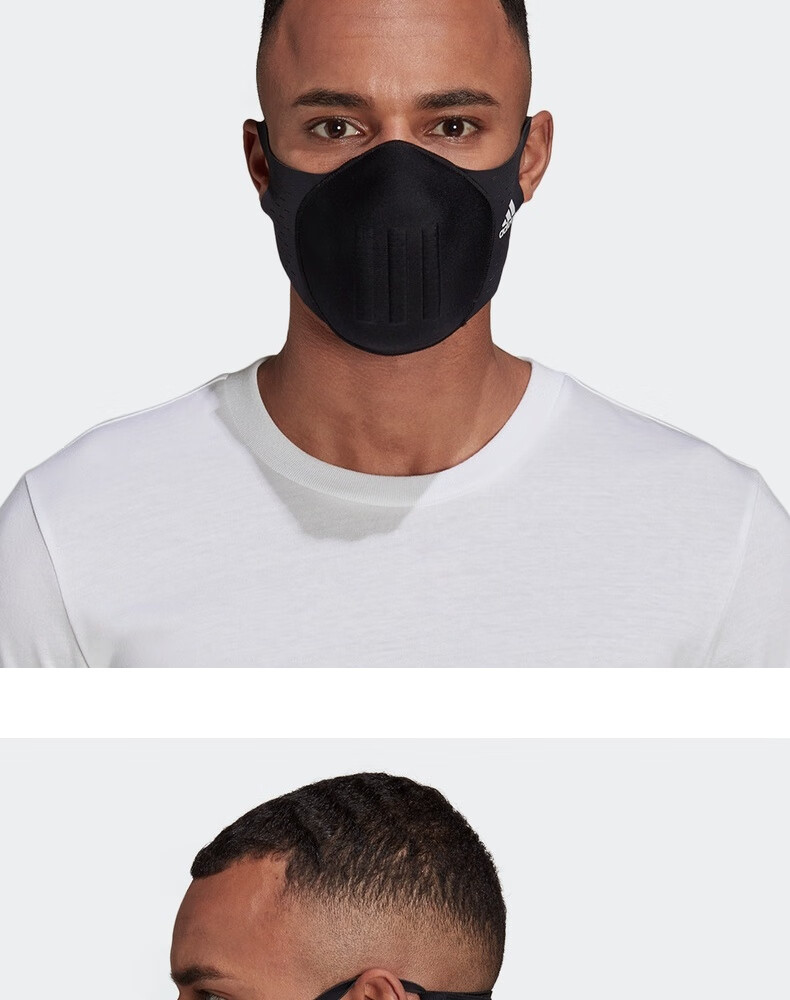 阿迪达斯官网 adidas molded face cvr 男女春季训练运动型格口罩hf