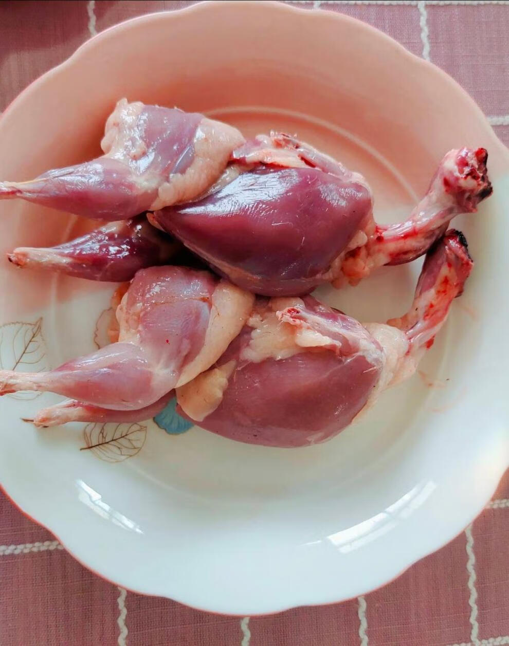 青封铭40只装现杀扒皮新鲜大鹌鹑白条鹌鹑速冻散养剥皮鹌鹑肉烧烤青封