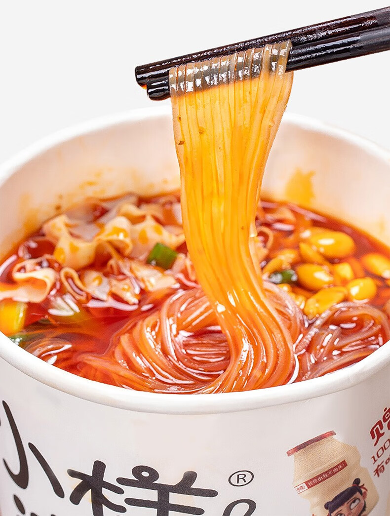 小样川渝酸辣粉方便粉丝速食米线四川重庆酸辣粉6桶组合整箱装花甲3桶