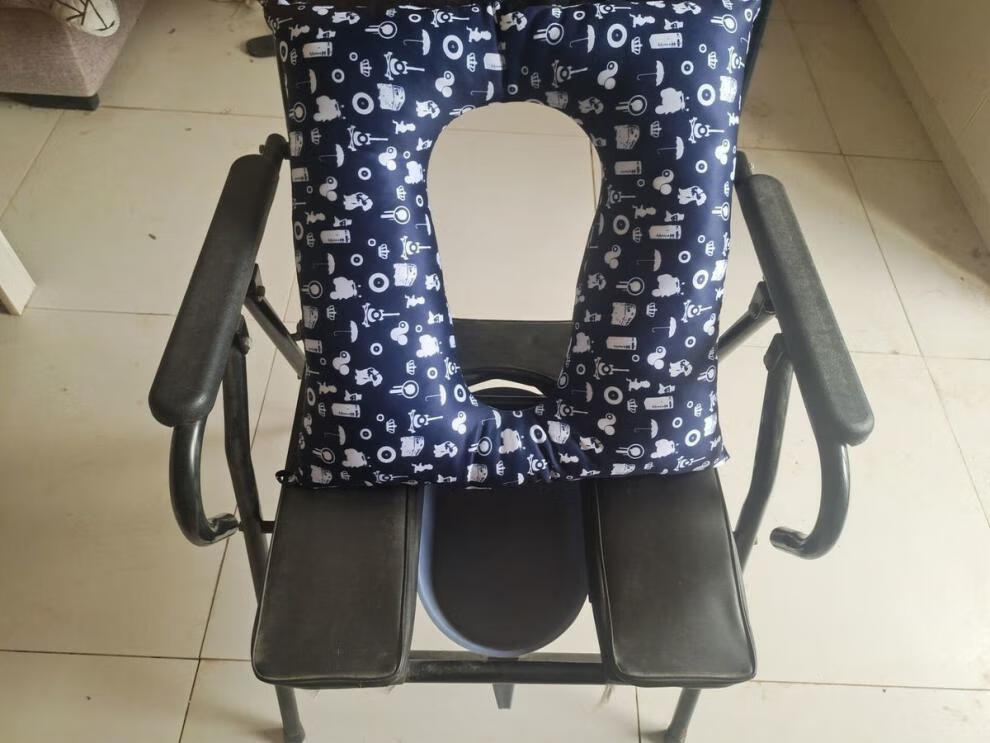 轮椅坐便椅垫马桶大便椅减压坐垫卧床老人病患褥疮护理舒适垫子灰色