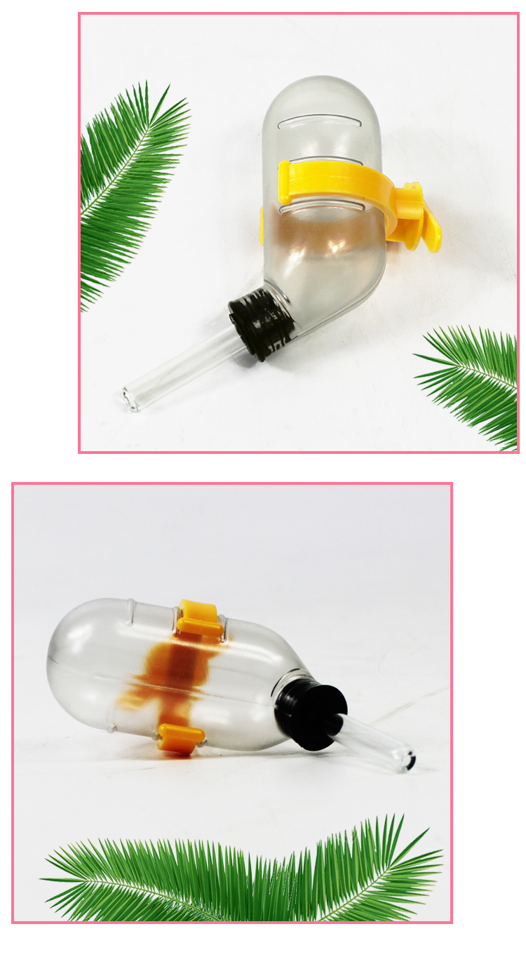 真空水瓶仓鼠水瓶饮水器龙猫饮水器兔子滚珠水壶 jp325真空水壶60ml