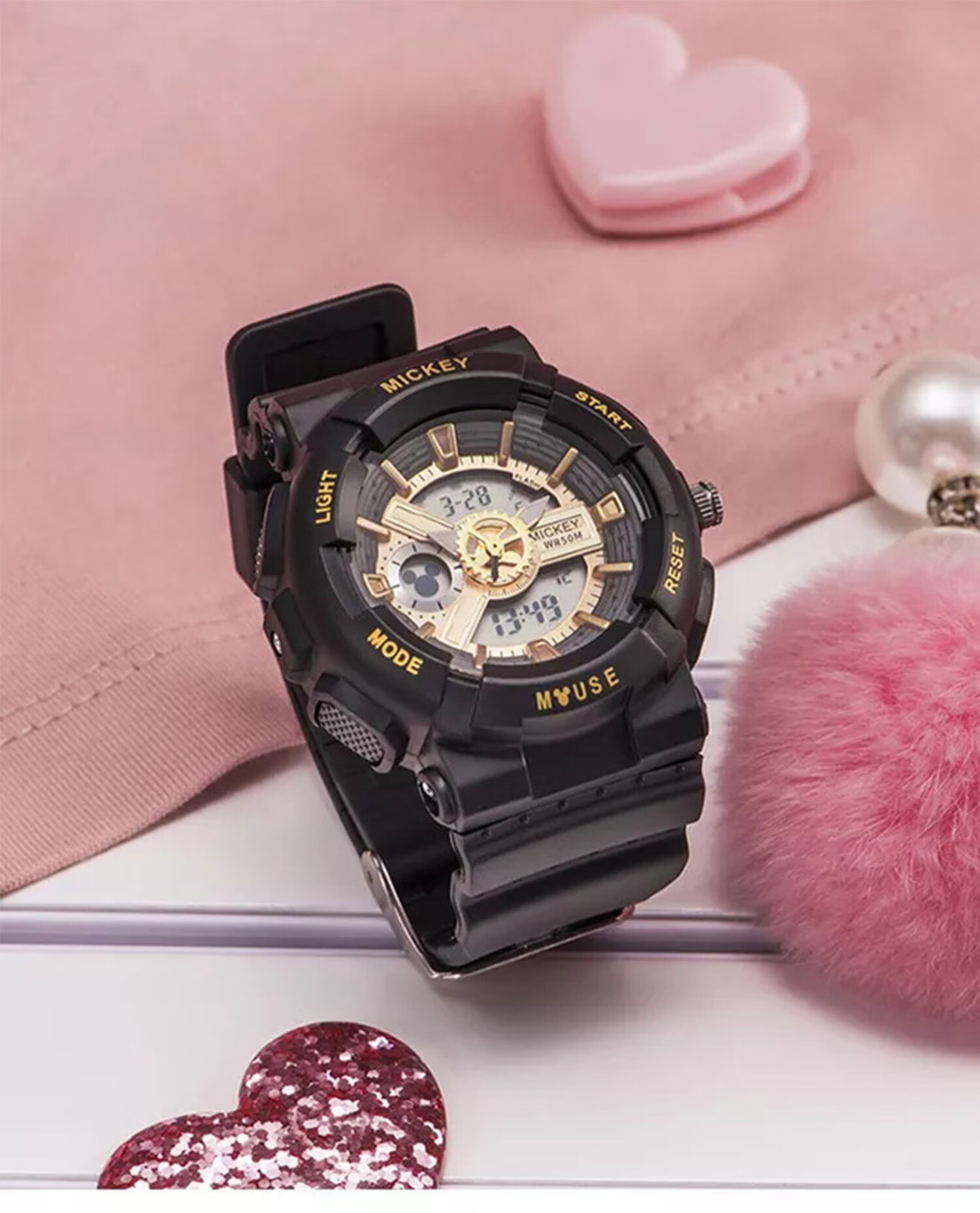 迪士尼(disney)手表女独角兽联名款2022年新款初高中学生运动防水时尚