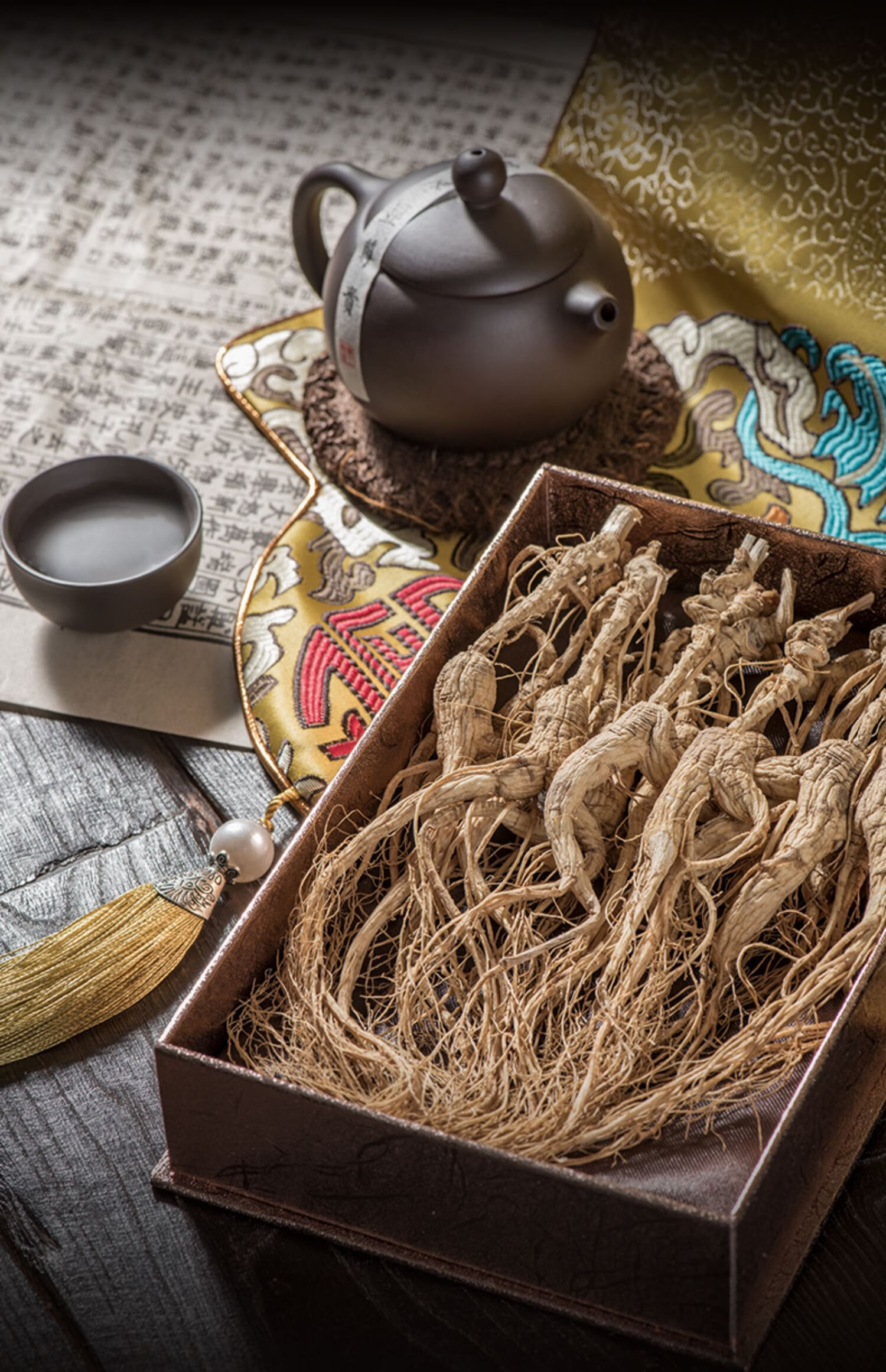 人参长白山20年林下参野山参礼盒装东北特产老叁泡酒整枝干货tx.