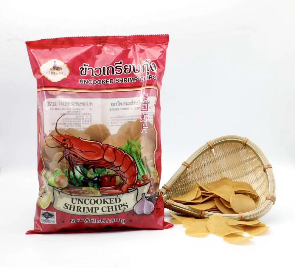 5折泰国宋卡虾片泰式龙虾片自己自炸零食半成品商用食品泰国水妈妈