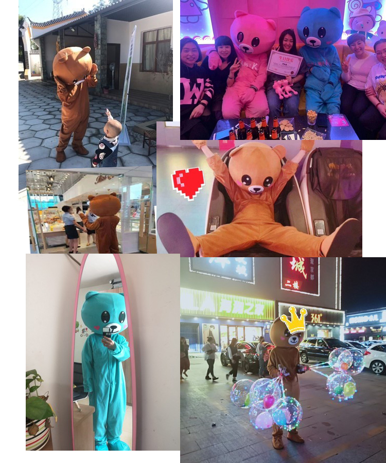 60熊本熊玩偶服头套抖音网红牵然熊人偶服装玩偶装出租吉祥物动漫