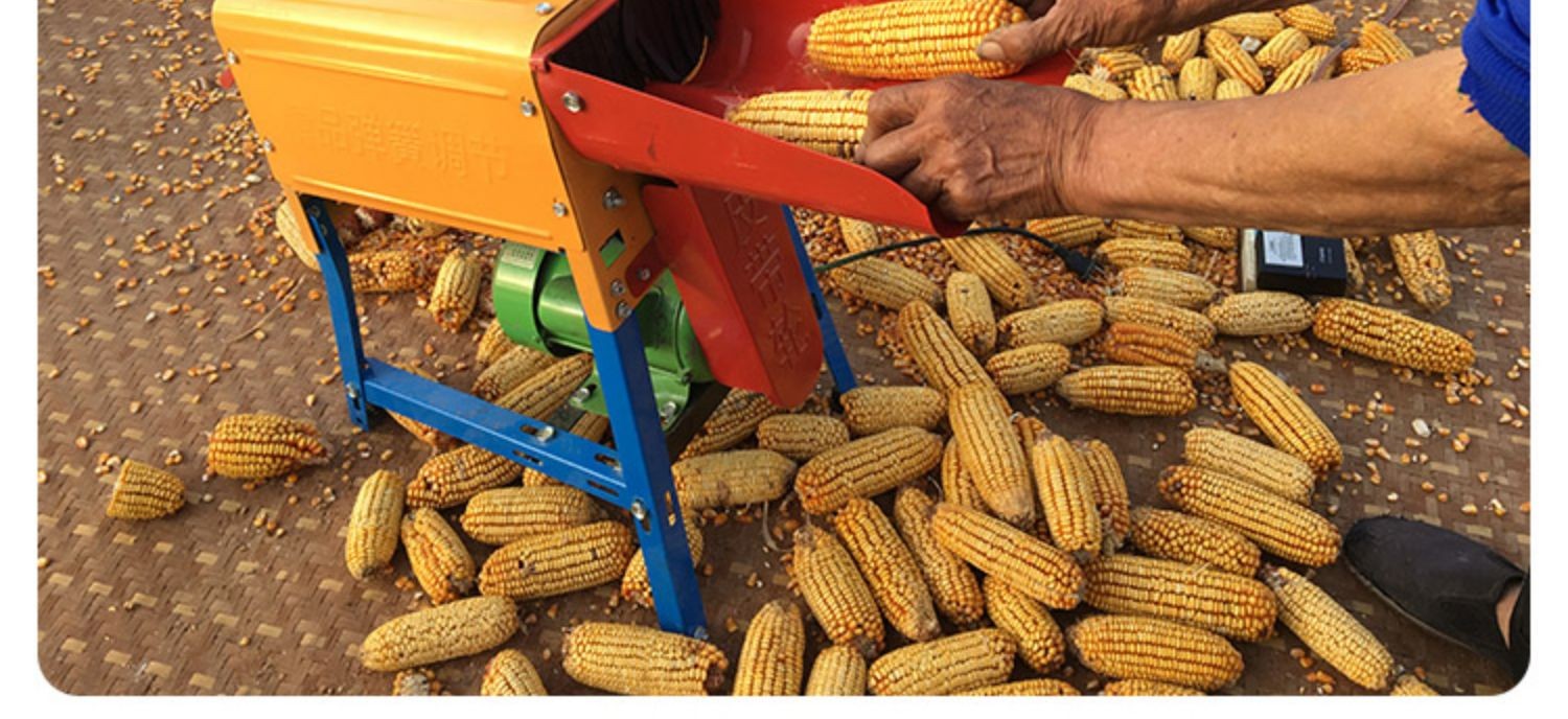 电动玉米脱粒机家用打玉米机电动脱粒机小型剥玉米拔脱粒分离器 加厚