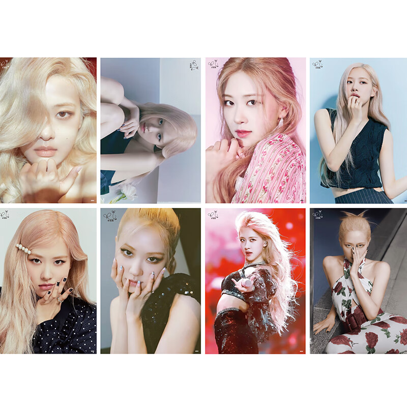 霜魄blackpink海报墙贴 朴彩英海报rose单人周边blackpink高清壁纸