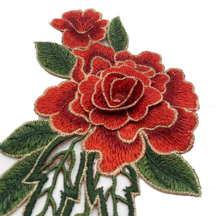 聂庄毛衣贴花立体镂空刺绣花朵补丁破洞修补旗袍贴花手工服装辅料蕾丝