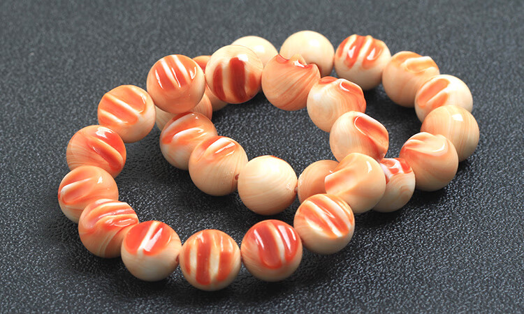 七夕情人节饰淘(shitao)血贝壳万宝螺手串巨型珠满齿手链颗颗带血槽