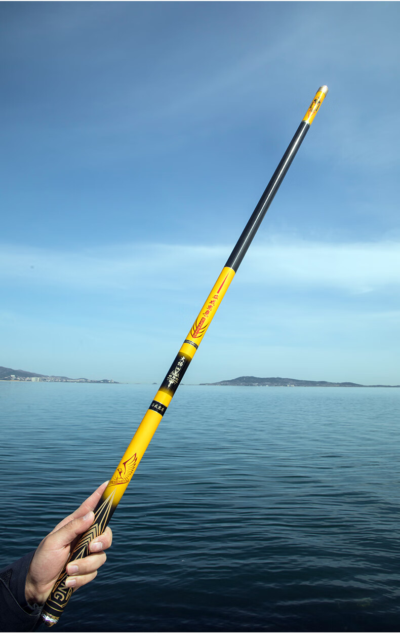 青鲟大物鱼竿巨物鱼竿手杆超轻超硬碳素牌钓鱼竿12h19调48米暴力青鲟