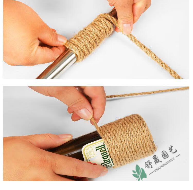 麻绳绳子麻线diy材料粗细手工编织网格照片墙装饰品网吊牌捆绑绳45mm