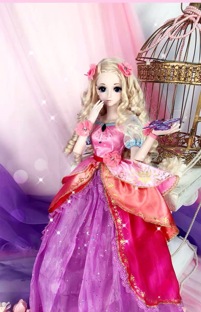 叶罗丽娃娃60cm冰公主灵公主孔雀齐娜白光莹bjd关节娃娃玩具时间公主1