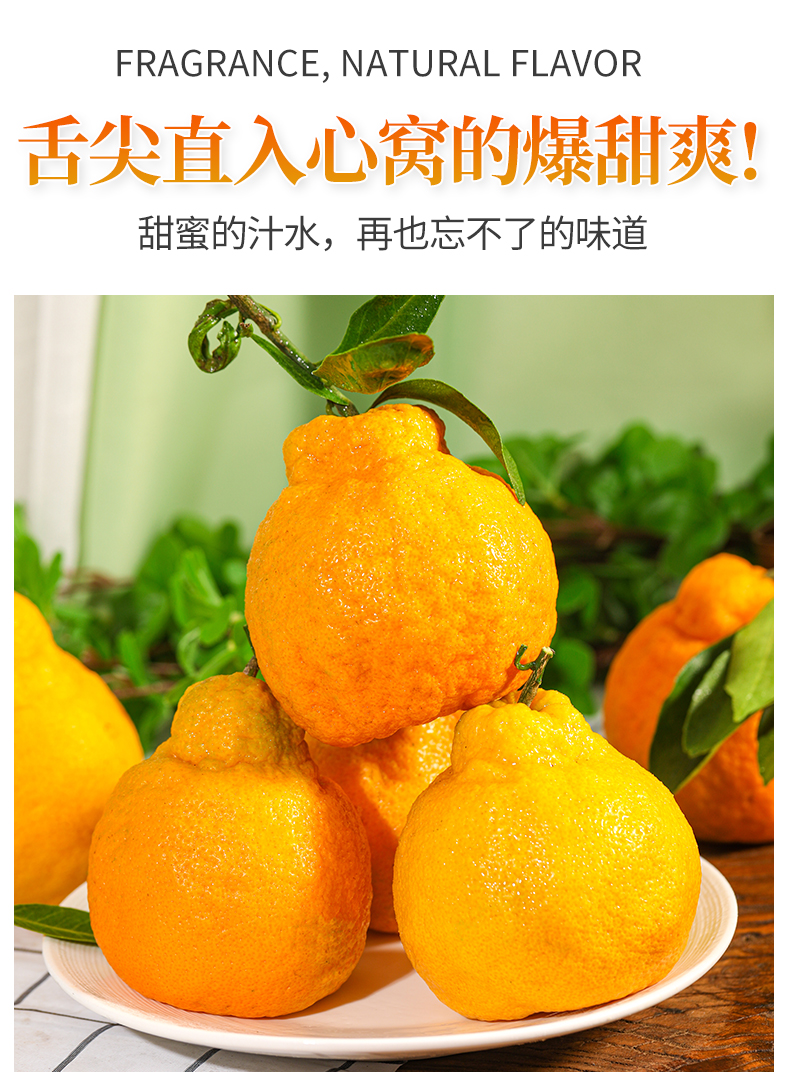 四川不知火丑橘大果10斤水果新鲜当季整箱丑柑丑八怪耙耙柑桔子5斤中