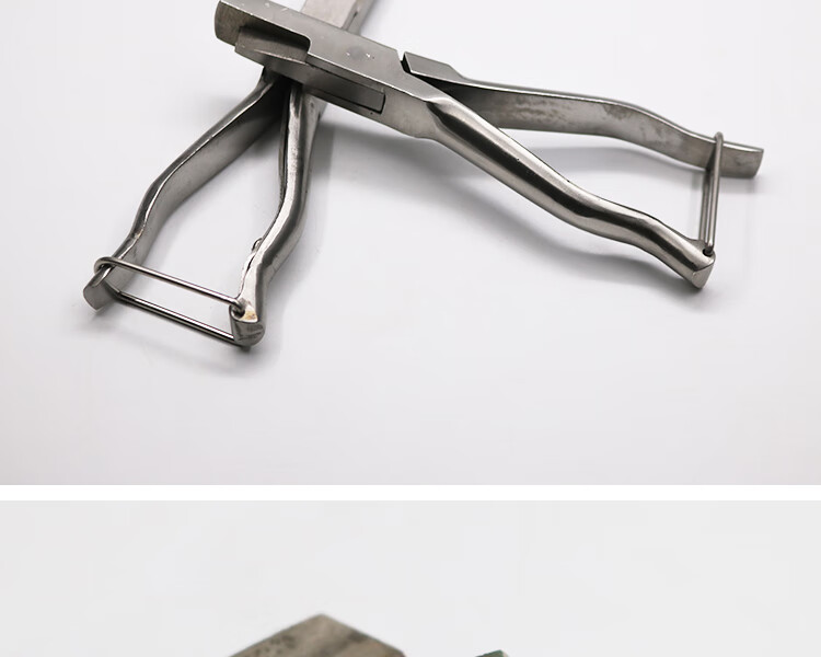 猪用耳缺钳猪用耳缺钳子猪耳标钳不锈钢大钳子耳孔打耳v型u型猪用