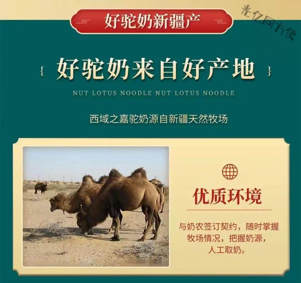 菌配方中老年成人儿童骆驼奶粉体验装 三罐西域之嘉【300克*3】【图片