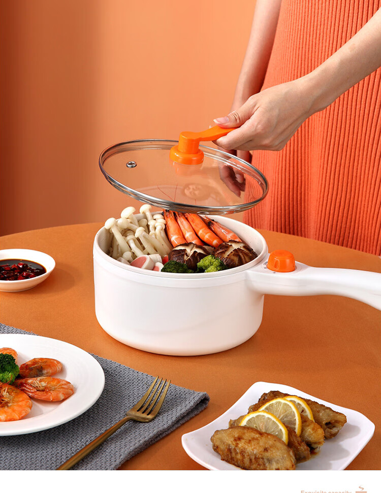 适用于车载电炒锅24v多功能车用电煮锅炒菜煮面电热火锅小型电蒸锅16l