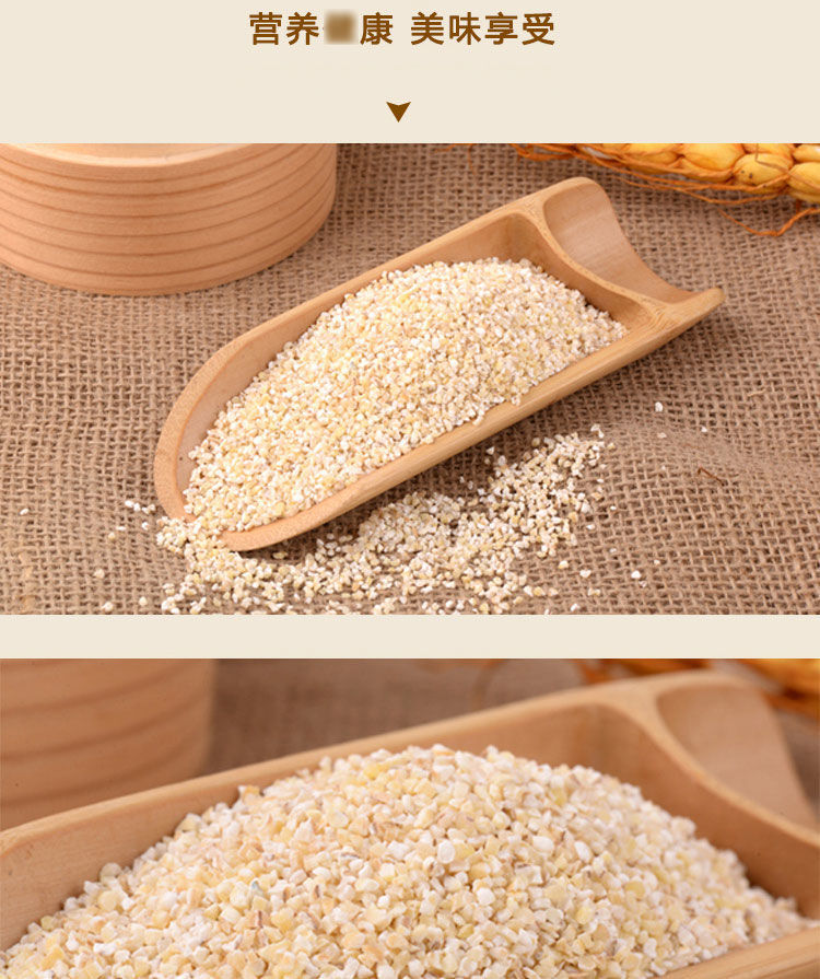 大麦中粗采子麦糁盐城特产苏北大麦汉子大麦糁麦糁粉大麦彩儿粗粮中粗