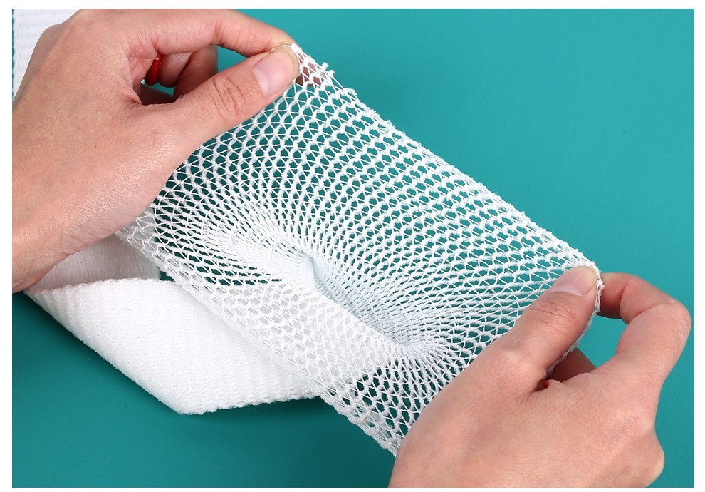 医用网状弹力绷带关节手指透气低过敏高弹性网套包扎固定伤口 12#10米